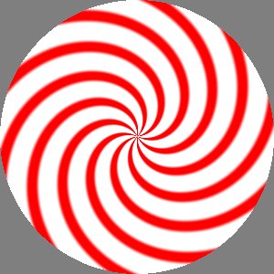 Twist of hard radial stripes
