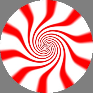 VortexSpot of hard radial stripes