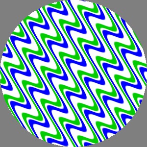 SineShear applied to vertical stripes with offset and angle