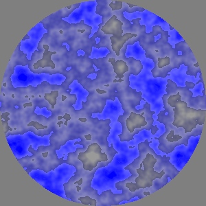 BrightnessWrap of white/blue Brownian