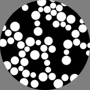 LotsOfSpots uniform distribution of position and radii