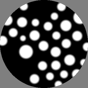 SpotsInCircle sizeMap variations in radius